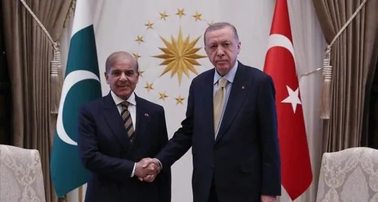 shahbaz sharif erdogan 550x295 - Turkey and Pakistan Strengthen Ties Amid Ceasefire Extension Discussions