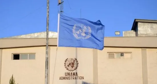unama 1 550x295 - شورای امنیت سازمان ملل در مورد آینده یوناما در افغانستان با تنش مواجه است