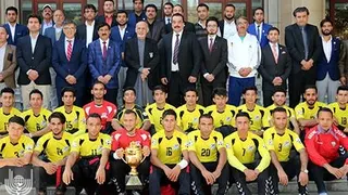 دیدار رییسجمهور با قهرمان لیگ برتر افغانستان