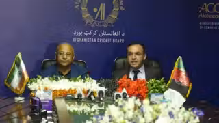 نشست مشترک خبری در کابل با حضور داشت رییس اداره کرکت هند