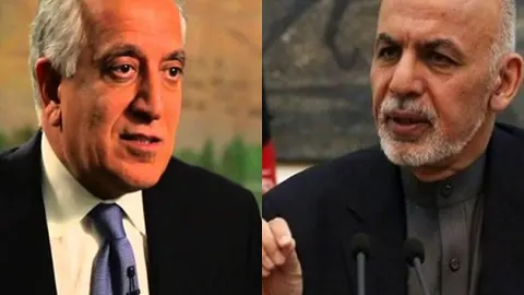 دیدار زلمی خلیل‌زاد با اشرف غنی در ارگ