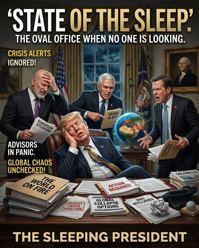 لحظة غريبة: ترامب يغفو خلال اجتماع رسمي في البيت الأبيض خواب ترمپ 825x1024 - لحظة غريبة: ترامب يغفو خلال اجتماع رسمي في البيت الأبيض